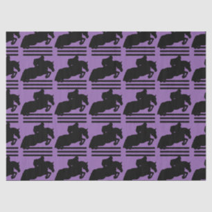 Show Jumper Silhouette for Horse Lovers Tissue Paper