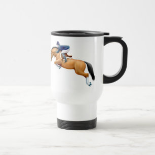 Show Jumping Horse Equestrian Travel Mug