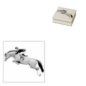 Show Jumping Horse Rubber Stamp (Stamped)