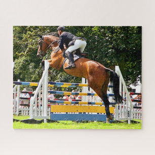 SHOW JUMPING JIGSAW PUZZLE