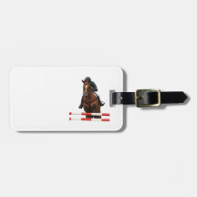 Show Jumping Luggage Tag