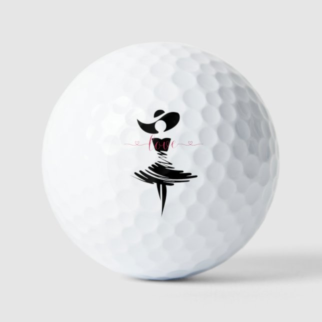 Show love golf balls (Front)