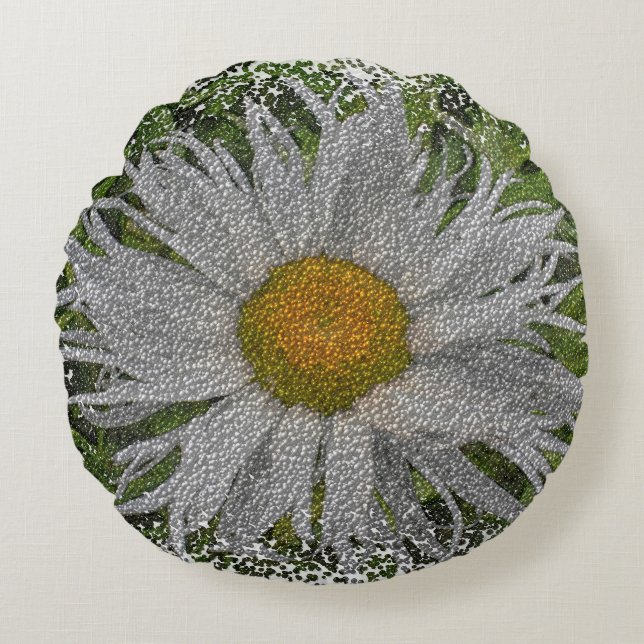 Show Me A Daisy #1 Round Cushion (Front)