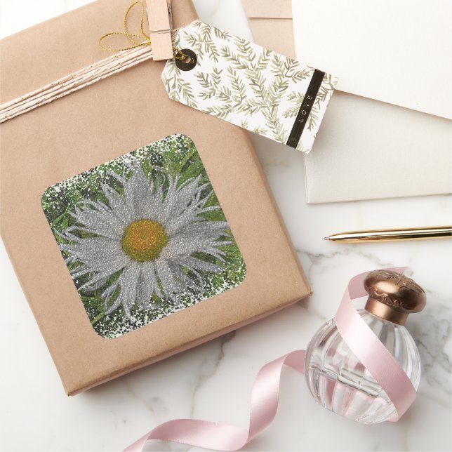 Show Me A Daisy #1 Square Sticker (Gifting)