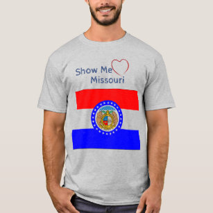 Show me Love Missouri Uni-sex  Patriotic  T-Shirt