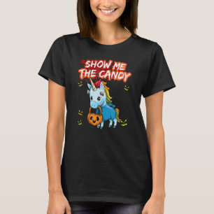 Show Me The Candy Halloween Costume Trick Or Treat T-Shirt
