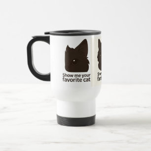 Show Me Your Favorite Cat – Cute Cat Lover Design Travel Mug