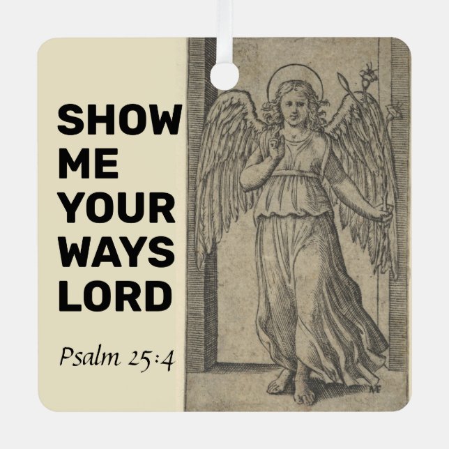 Show Me Your Ways Lord Metal Tree Decoration (Front)