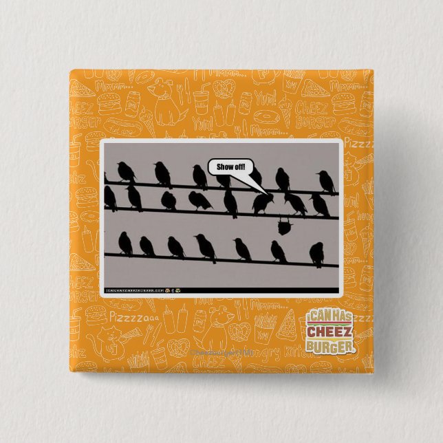 Show off! 15 cm square badge (Front)