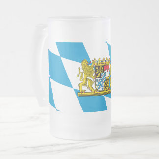 Show off your colors - Bayern/Bavaria Frosted Glass Beer Mug