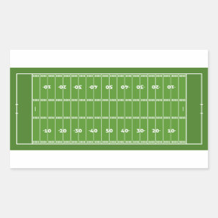Show off your colors - Football Rectangular Sticker