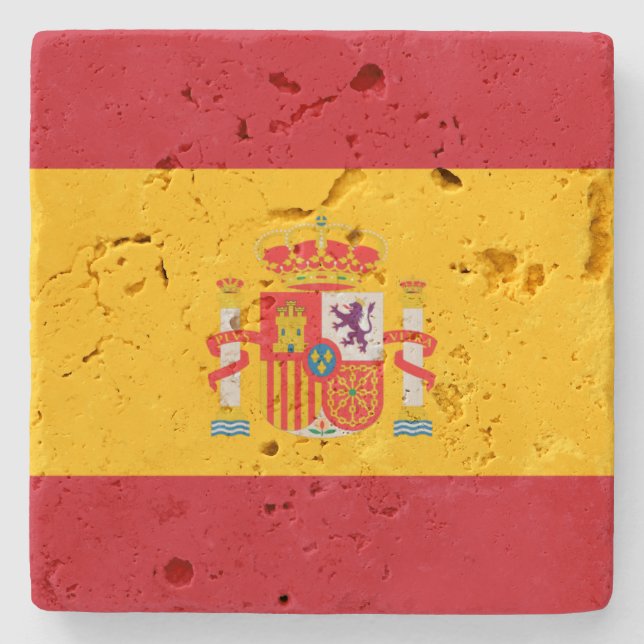 Show off your colors - Spain Stone Coaster (Front)