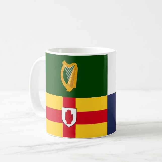 Show off your colours - Arms of Ireland Coffee Mug (Front Left)
