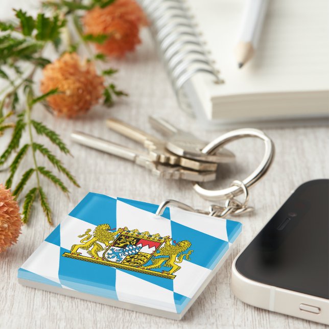 Show off your colours - Bayern/Bavaria Key Ring (Front Right)