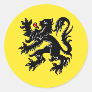 Show off your colours - Flanders Classic Round Sticker