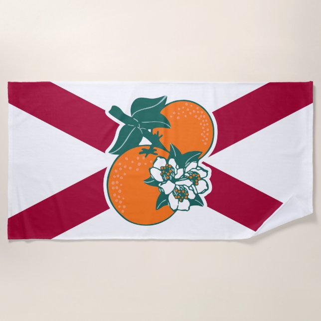 Show off your colours - Florida Beach Towel (Front)