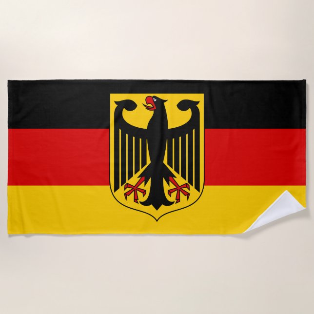 Show off your colours - Germany Beach Towel (Front)
