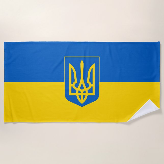 Show off your colours – Ukraine Beach Towel (Front)