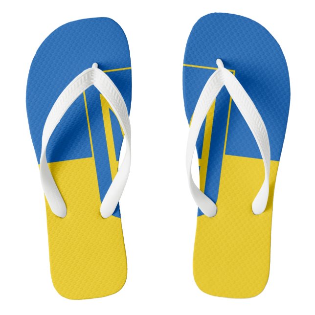 Show off your colours – Ukraine Flip Flops (Footbed)