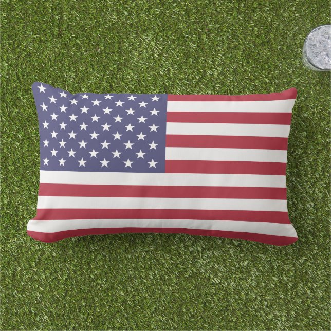 Show off your colours - United States Lumbar Cushion (Grass)