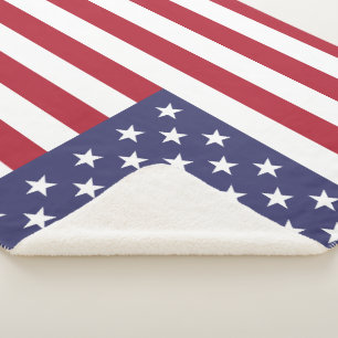 Show off your colours - United States Sherpa Blanket