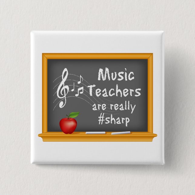 Show off Your Love of Music 15 Cm Square Badge (Front)