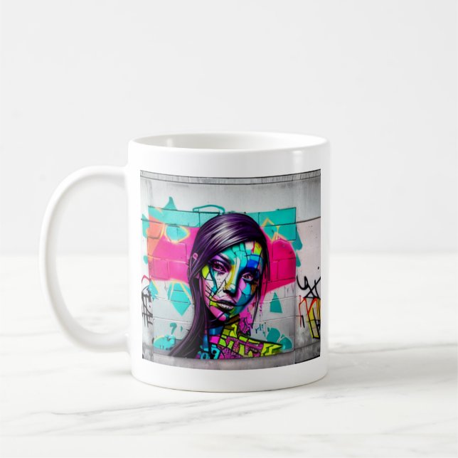 Show off your True Colours | Graffiti Ai Generated Coffee Mug (Left)