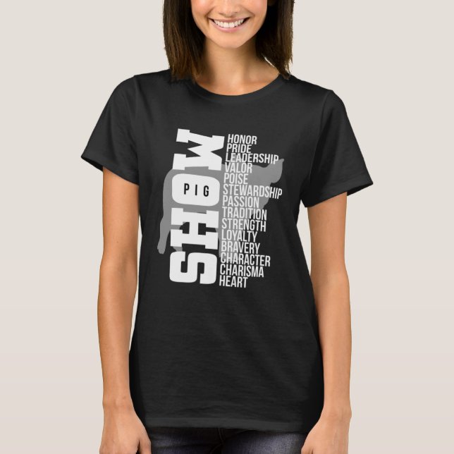Show Pig Tees   Farm Animal (Front)