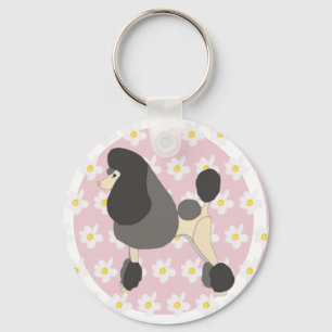 Show Poodle Key Ring