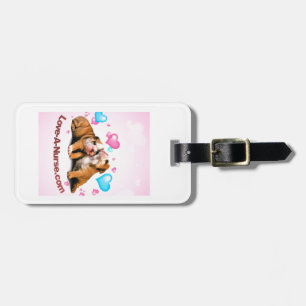 Show Puppy Love for Nurses Luggage Tag