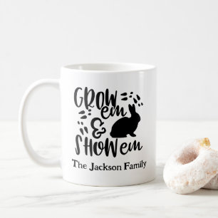 Show Rabbit Custom Name Coffee Mug