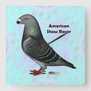 Show Racer ASR Square Wall Clock