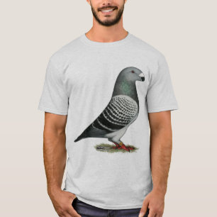 Show Racer Blue Chequered Pigeon T-Shirt