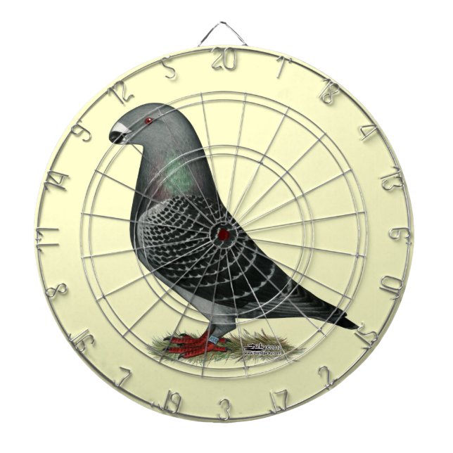 Show Racer Dark Check Dartboard (Front)