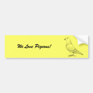 Show Racer Outline Bumper Sticker