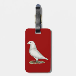 Show Racer White Luggage Tag
