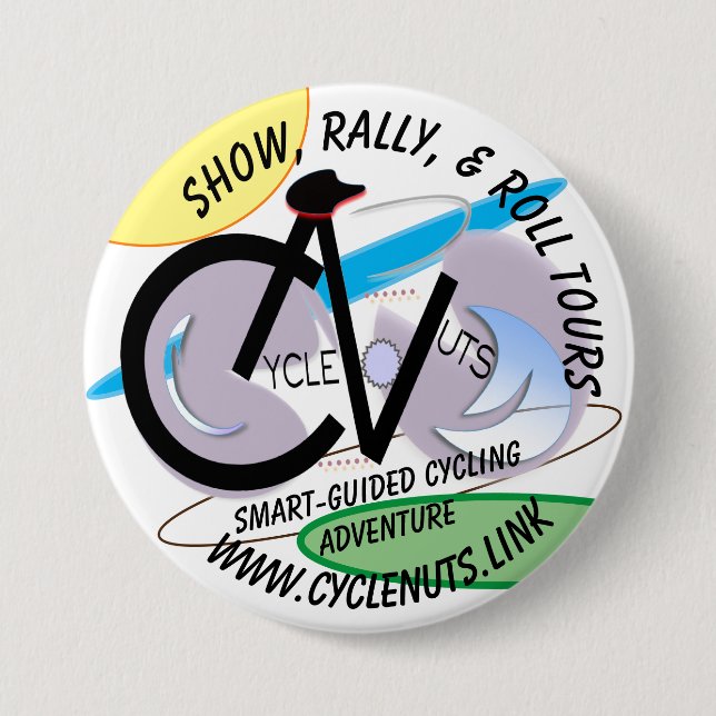 Show, Rally, & Roll Tours - Smart-guided Adventure 7.5 Cm Round Badge (Front)