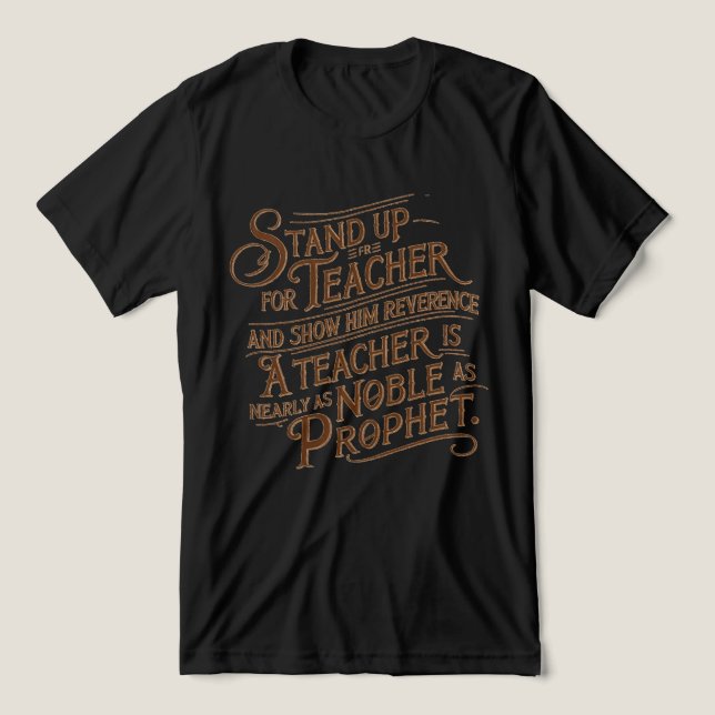 show reverence for your teacher Tri-Blend shirt (Design Front)