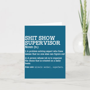 Show Supervisor A Problem Solving Expert Who Fixes Card