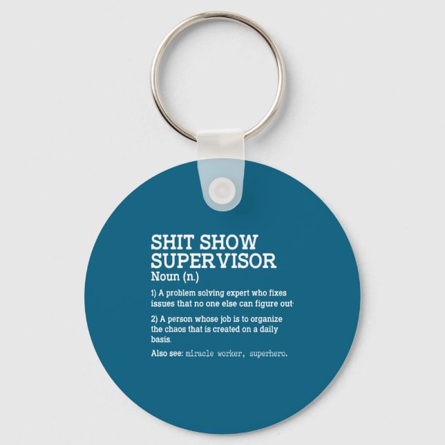 Show Supervisor A Problem Solving Expert Who Fixes Key Ring (Front)