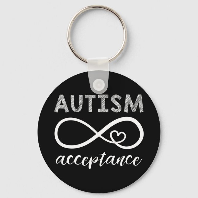 Show support for Autism Acceptance with this advoc Key Ring (Front)