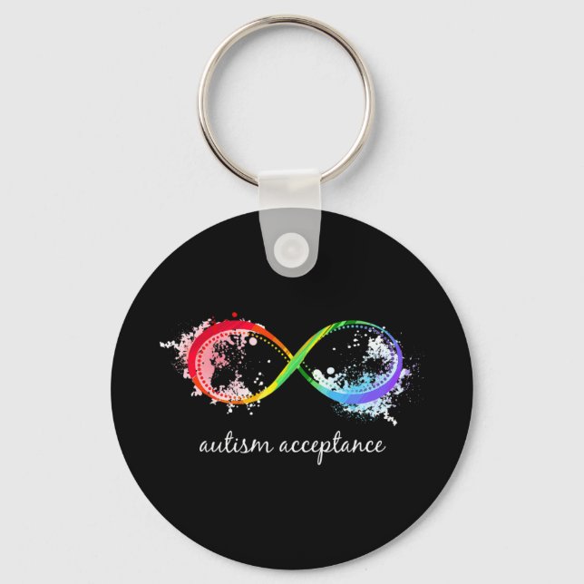Show support for Autism and its acceptance with th Key Ring (Front)