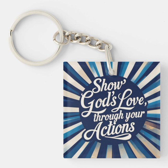 Show the world key ring (Front)