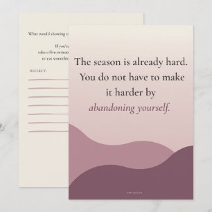 Show Up for Yourself Reflection Invitation