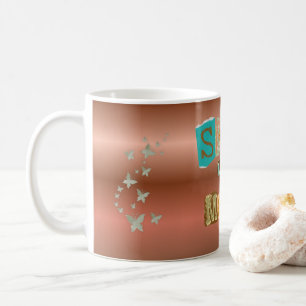 Show Up Messy Sunflower Boho Classic Mug