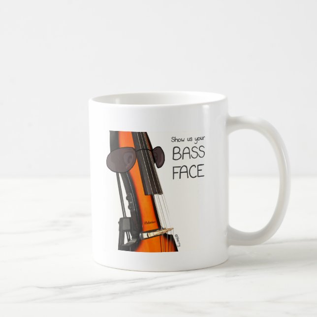 Show us your Bass Face! - Sterry Cartoons Coffee Mug (Right)