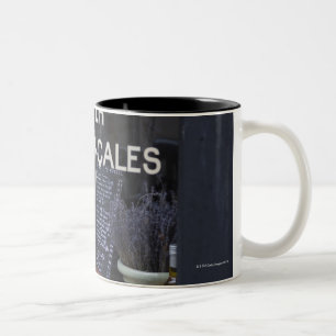 Show Window and Wine Two-Tone Coffee Mug