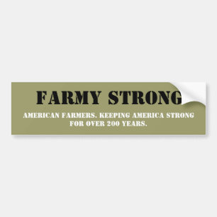 Show Your Appreciation for American Farmers Bumper Sticker