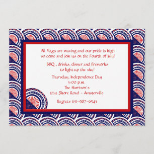 Show Your Colours Patriotic Invitation