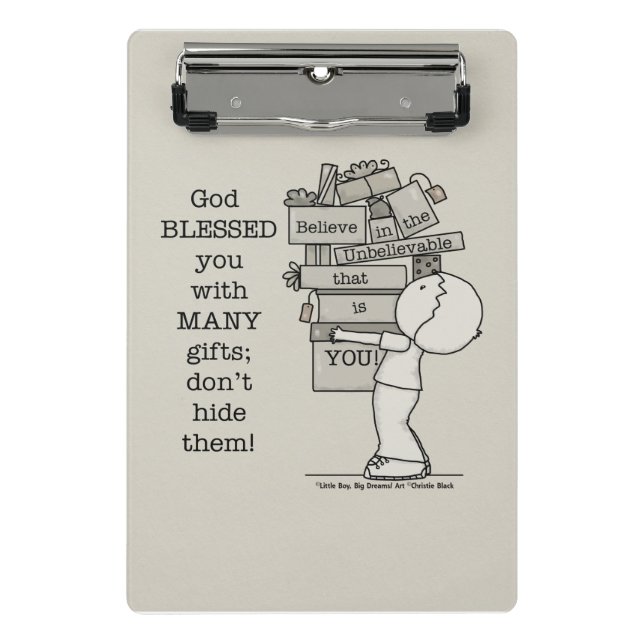 Show Your Gifts Mini Clipboard (Front)